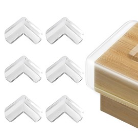 MEXRUMI Pack of 6 Child Safety Table Edge Baby Corners and Edge Protection Worktop Edge Protection Child Safety Edge Protection Table Edge Protection for Table Corner Protection Used Prevent Children