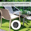 sourcing map 26Pcs Glass Table Top Bumpers with Stem, 10mm/0.39Inch