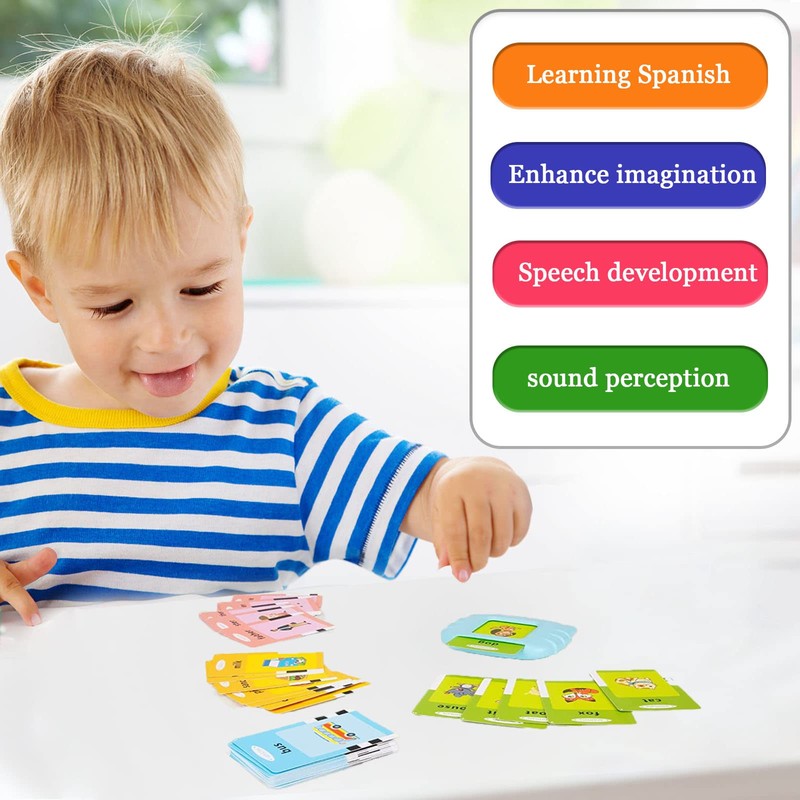 Startcan Spanish & English Talking Flash Cards for Toddlers 1