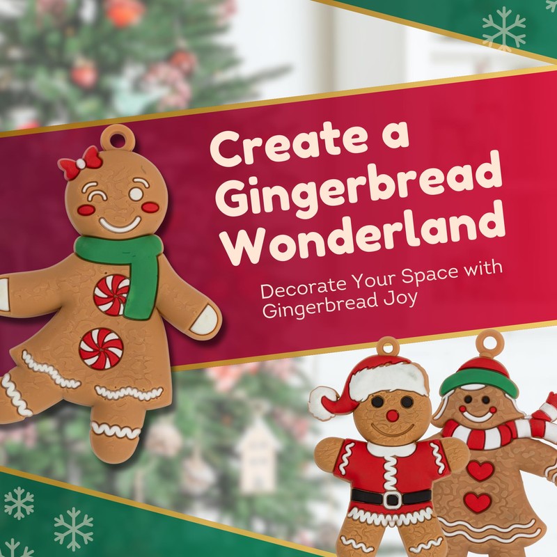 Festive Fix Gingerbread Man with Strings - Pack of 15