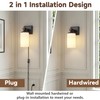 Plug in Wall Sconces Set of 2, Rustic Wall Light