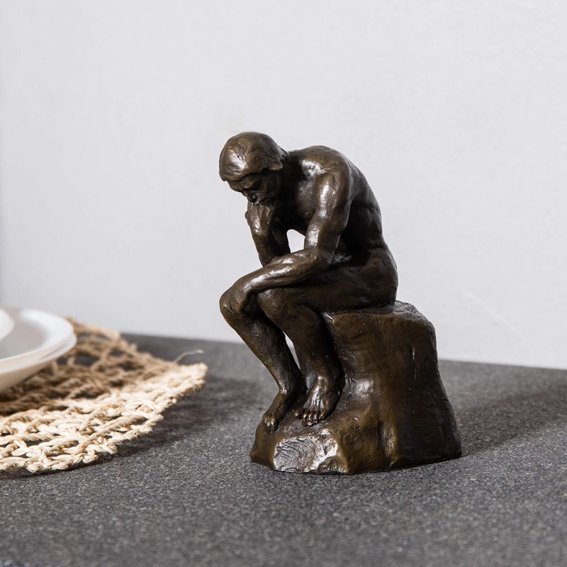 Toperkin The Thinker Statues Bronze Sculptures Home Decor Figurines TPE-185B