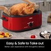 22-Quart Electric Roaster Oven with Removable Pan and Self-Basting Lid,
