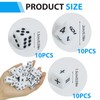 Set of 30 Standard Maths Dice, 16 mm Teaching Cube,