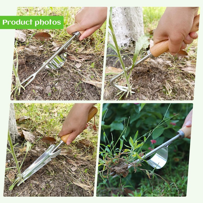 Pack of 2 Weeder Stainless Steel, Dandelion Cutters, Root Weeder