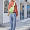 FuninCrea Crossbody Bag Women's 3-Layer Zip Pocket Shoulder Bag Women's