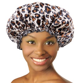 DONNA ARGAN - Gorro de dormir con estampado de leopardo/XL, Leopardo