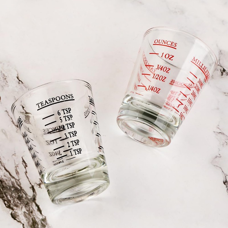 BTGLLAS Set of 2 Shot Glasses - Heavy Glass, Perfect