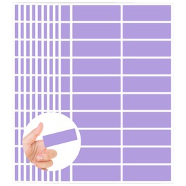 Starboling Color Coding Labels,400 PCS 1" x 3" Purple Rectangular Colored Labels Stickers,for Garage Sale,Price Tags,File Folder Tabs,and Classroom Organization