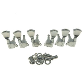 Wilkinson 3x3 Chrome E-Z Post Guitar Tuners E-Z Post Guitar Tuning Keys Pegs Machine Heads with Tulip Buttons