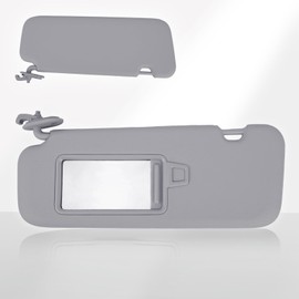 Magimaker Driver Side Sun Visor Fit for Hyundai Elantra AD 2016 2017 2018 2019 Replace 85210-F0100TTX Front Left | Sun Protection Shade | Makeup Mirror | Gray