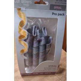 Curlformers SPIRAL 8 Pack For Long Hair Up To 14" PRO PACK NO HEAT CURLERS NEW