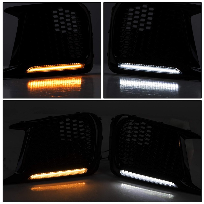 HECASA LED Fog Lights Covers Compatible with 2018-2021 Subaru WRX