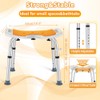 U-shaped Shower Stool to Sit on in Shower, Adjustable Height
