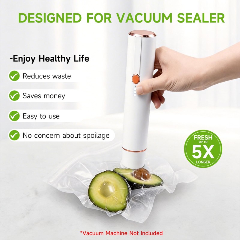 Vixino Vacuum Sealer Bags for Food, 30 Reusable BPA-Free Vacuum
