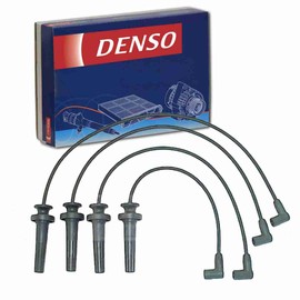DENSO Spark Plug Wire Set compatible with Saturn SL2 1.9L L4 1991-2002