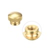 sourcing map Brass Knurled Thumb Nuts, M6x1mm Round Stepped Knobs
