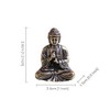 Crafts Mini Exquisite Buddha Sakyamuni Statue Brass Valuable Sculpture Meditating