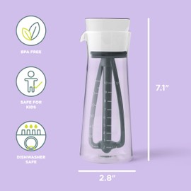 Chef'n 104-758-395 Salad Dressing Mixer, One Size, Baking White/Vintage Indigo