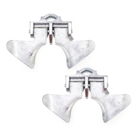 DURIGID Butterfly Gate Latch Heavy Duty, Galvanized Finish, Used for Chain Link Fence Gate, Chain Link Fence Butterfly Gate Latch Fits 1-3/8" O.D. Gate Frames and 2-3/8" O.D. Gate Posts, 2 Pack