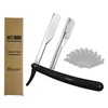 Professional Barber Straight Edge Razor with 10 Blades Men's Manual
