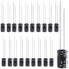 Tnisesm 20Pcs 1UF 50V Electrolytic Capacitor 1 UF MFD 50