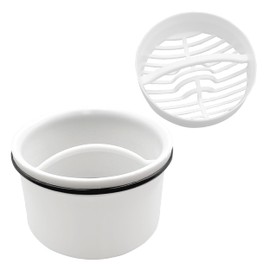 Mirorola Immersion Pipe with Hair Filter for Viega Tempoplex Shower Drain Set Replacement Dip Pipe Hair Catcher Shower for Model 6958.96, 625 221, Hair Filter Strainer Insert for Shower Drain Siphon