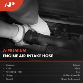 A-Premium Engine Air Intake Hose Tube [fits SOHC, 6Cyl 3.5L] Compatible with Acura MDX 2001-2002 & Honda Pilot 2003-2004, Replace# 17228PGKA00