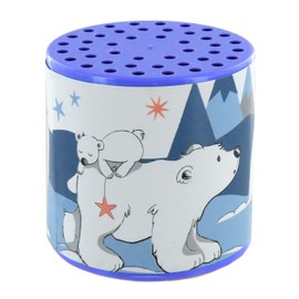 Traditional Muhdose (MUH Tin), Cow Tin (Cow Tin) or Cow Voice with Label A Polar Bear Family Making the Sound MUH or Another Scream or Voice of a Big Related Animal