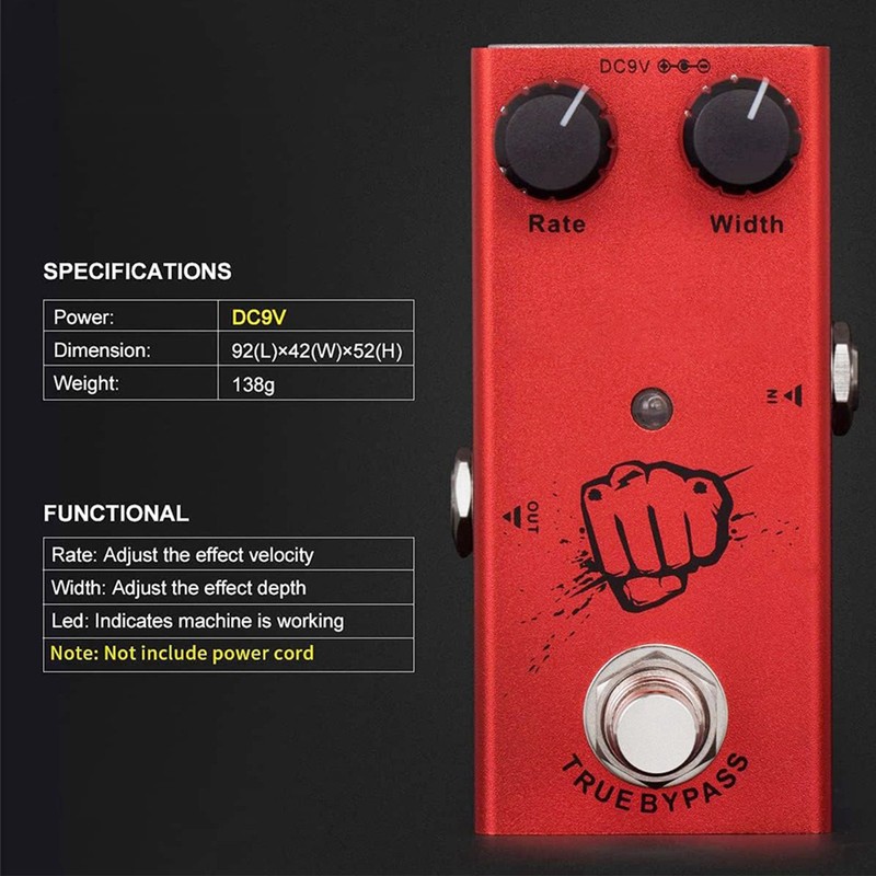 Electric Guitar Effects Pedal Portable Multiple Effects Accurate Chorus Guitar