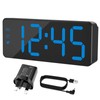 KWANWA Digital Alarm Clock with Large LED Display - Adjustable