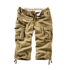 Surplus Trooper Legend 3/4 Mens Cargo Shorts, Beige, S