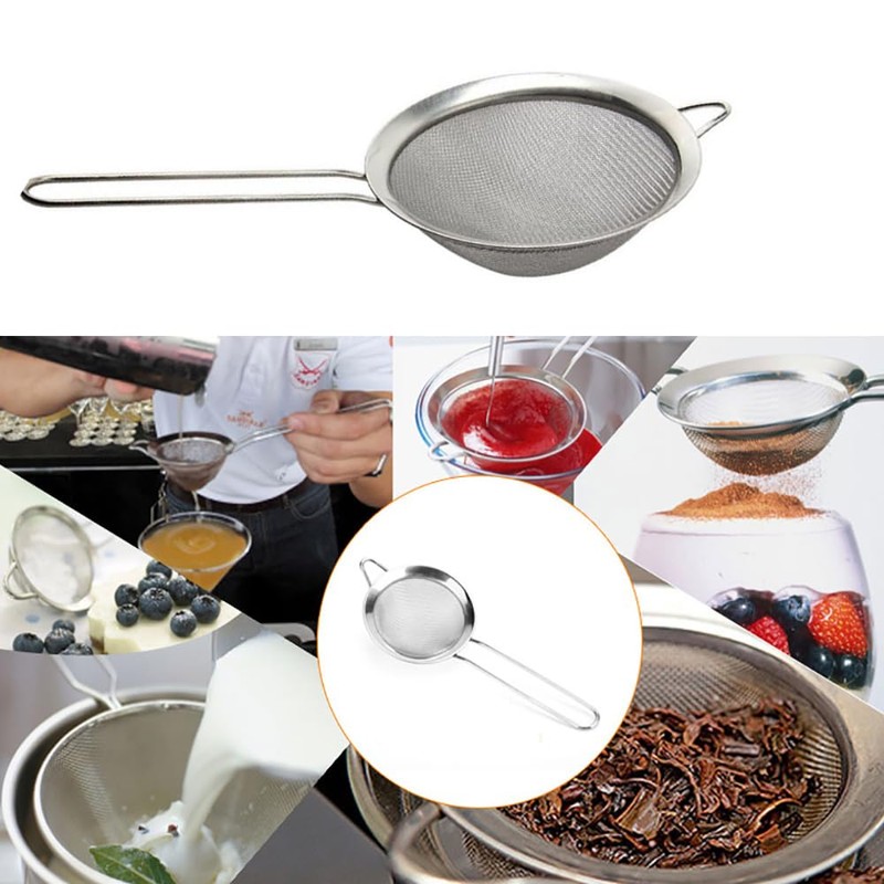 Food Strainer - Premium Fine Stainless Steel Fine Mesh Kitchen