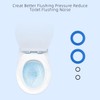 Hibbent 2 Pack Toilet Flush Valve Seal, Upgraded Silicone Material