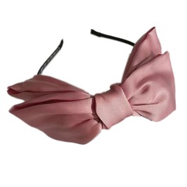 1 Piece Women's Headband with Satin Bow Headbands Headwear Bow Hair Band Hair Bands Headband Hair Accessories for Women Girls Daily Wear Pink