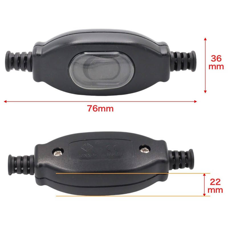 Winova IP65 Waterproof Appliance Switch AC 250V 3A - Waterproof