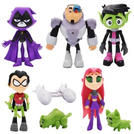 ZPSOSPZ Beast teen figure 5pcs Cartoon Figures, Ti-tan Theme Action Figures Collection Figure Model Doll Gift For Table Desk Decoration Accessories, Christmas Easter Birthday Gift