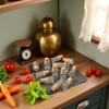 10Pcs Dollhouse Glass Jars Miniature: 1/12 Scale Glass Bottles Food
