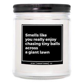 You Nique Designs Funny Golf 9 Oz Candle, Golf Themed Surprise for Golf Lovers, Fun Golf Gifts, Unique Cool Golf Gifts, Golf Presents, Funny Golf Candle Ideas (Eucalyptus & Spearmint)