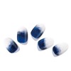 Edge U Shop Gel Ocean Blue Nail Tips 16pcs /