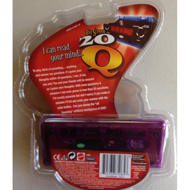 Mattel Radica Big Screen 20Q