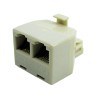Trisonic Telephone Duplex Jack, TS-102, Splitter, Telephone, Machines, Modems