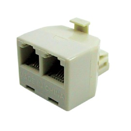 Trisonic Telephone Duplex Jack, TS-102, Splitter, Telephone, Machines, Modems