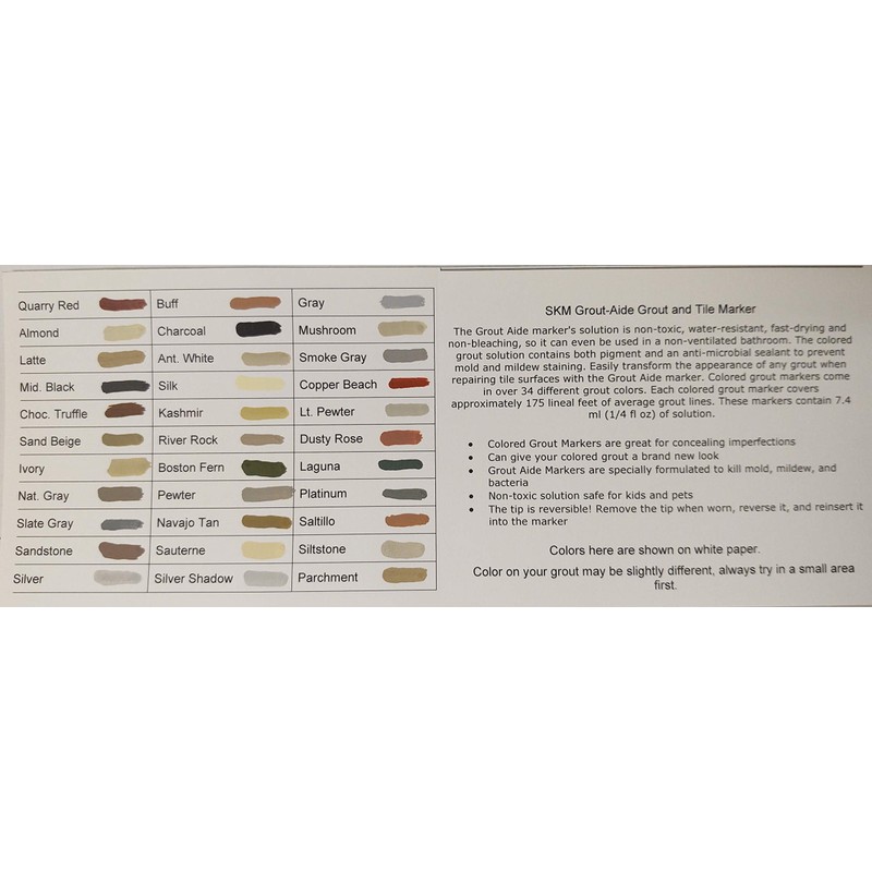 SKM Grout Aide Grout and Tile Marker (White) - 33