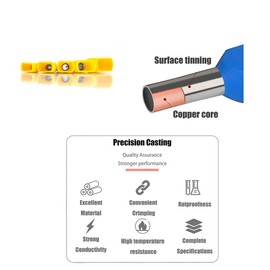 Shusmda Double Wire Ferrules Kit, 500Pcs Wire Ferrule Terminals, Insulated Ferrule Crimp Pin Terminals, Cord Pin End Terminal