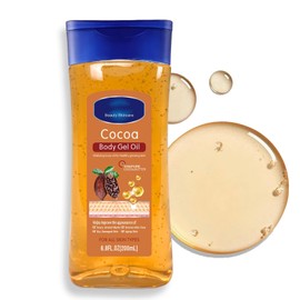 Soleneva Cocoa Body Oil Gel for Body Care, Cocoa Butter Body Lotion, Body Gel Oil for Very Dry Skin, Body Moisturiser with Cocoa Butter, Skin Care for Face and Body (Cacao, 200)