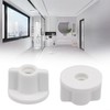 2 x RELIABLE 6MM TOILET LID SCREW NUTS - WHITE