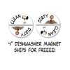 Adorable Peanuts Snoopy & Pigpen 4" Clean & Dirty Dishwasher