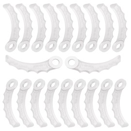 TRUSTLIONTEK Replacement Parts for Makita Grass Trimmer Accessories, Replacement Blade Grass Trimmer, 20 Pieces Plastic Blades for Makita 198426-9 Replacement Blades