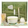 7Pcs Matcha Whisk Set Includes Ceramic Matcha Bowl with Spout